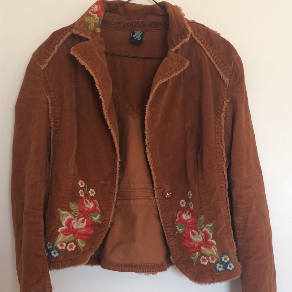 Vintage Embroidered Corduroy jacket